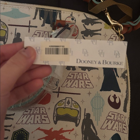 Dooney & Bourke Star Wars Satchel - Cream and Brown - Picture 2 of 4